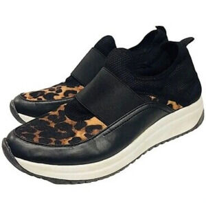 Anne Klein Sport Women’s Back Door Leopard Trainers Sneakers Casual Size 7.5